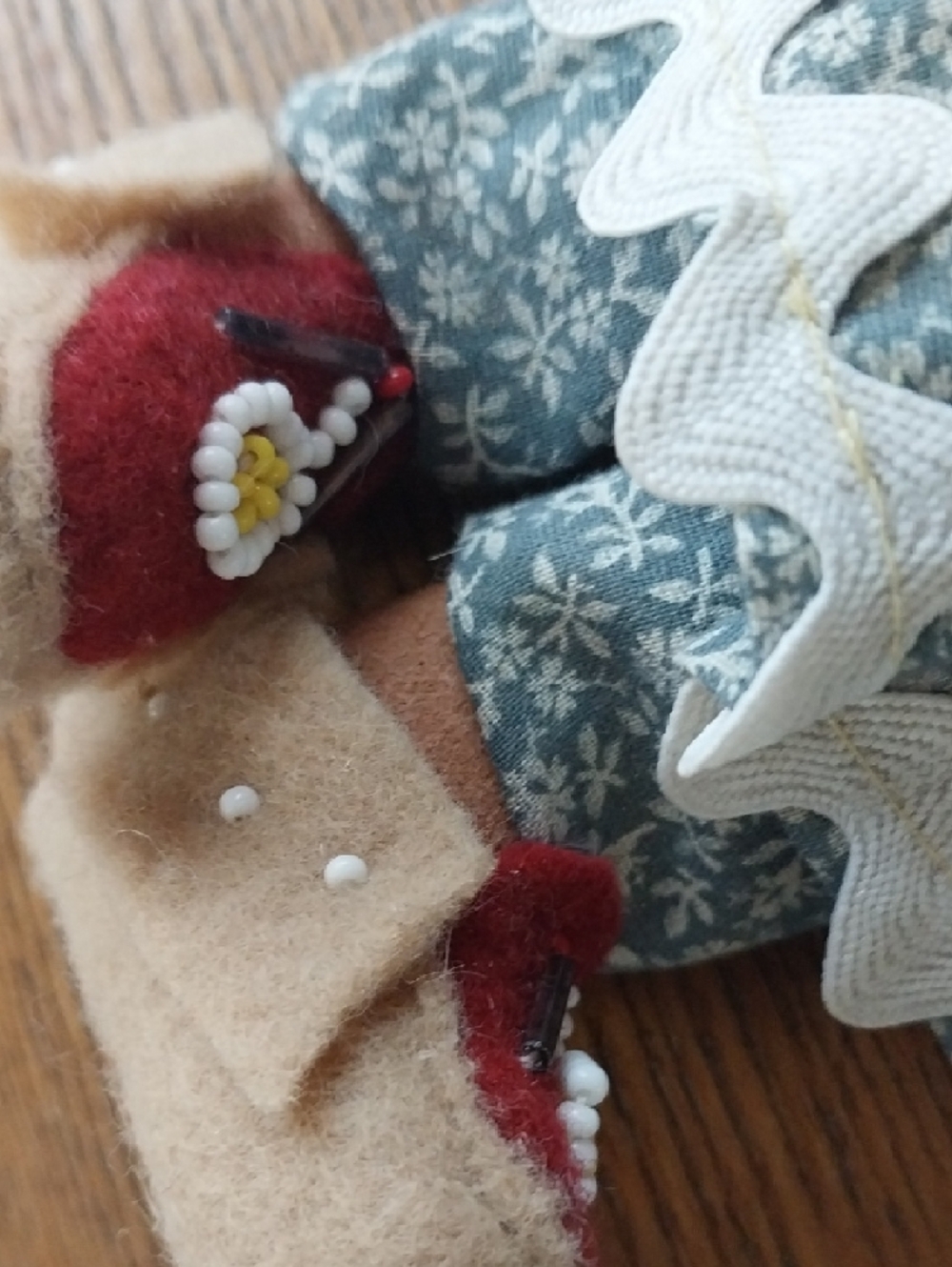 Handcrafted Native American Rag Doll - Picture 3 of 3
